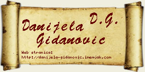 Danijela Gidanović vizit kartica